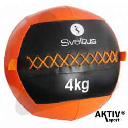 Sveltus Wall Ball Sveltus 4 kg fekete-narancs (4904)