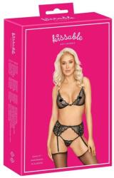  Kissable - fehérnemű szett (fekete) - erotikashow