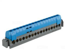 Legrand 004845 elosztókapocs teljesen szigetelt, 141mm, 6-25mm2 bemenet kék, 1, 5-16mm2 kimenet (004845)