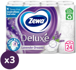 Zewa Deluxe Lavender Dreams 3 rétegű toalettpapír (3x24 tekercs) - beauty