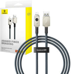 Baseus USB/Lightning 2.4 A gyorstöltő kábel, 1 m (fekete) - szalaialkatreszek - 2 690 Ft