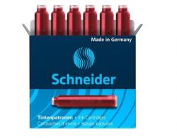 Schneider Patroane cerneala SCHNEIDER, 6 buc/set - rosu (S-6602)