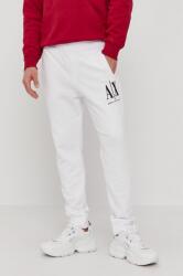 Giorgio Armani nadrág fehér, férfi, sima - fehér XL