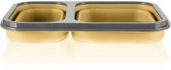 ZOPA Cutie de gustări din silicon cu tacâmuri mari, galben muștar (BD8595114461301)