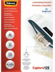 Fellowes A5 125mic 25db-os fényes lamináló fólia (5396101) - tintasziget