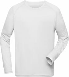 James & Nicholson (Daiber) Férfi funkcionális, hosszú ujjú sportfelső JN522 - Fehér | XXXL (1-JN522-1793540)
