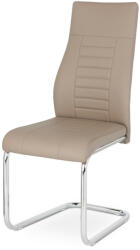 Artium Jídelní židle, koženka cappuccino / chrom (HC-955_CAP)