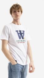 Wood Wood pamut póló Ace Typo T-shirt fehér, nyomott mintás - fehér L