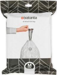 Brabantia PerfectFit szemeteszsák, M méret, 60L, visszazárható adagoló csomag, 40 zsák/csomag (138829)