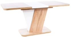Signal Crocus étkező asztal wotan tölgy / matt fehér 120(160)X80 IN