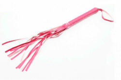  Műbőr BDSM korbács domina lovaglópálca (pink, 42 cm) - shop