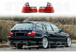TUNING-TEC Stopuri LED compatibile cu BMW Seria 3 E46 99-05 Touring Rosu Alb (6882)