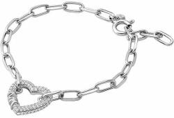 Michael Kors Romantikus ezüst karkötő cirkónium kövekkel Pavé Heart MKC1648CZ040