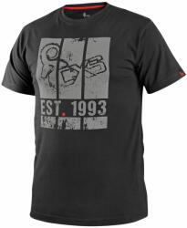 CXS Tricou cu imprimeu pentru bărbați CXS WILDER - Neagră | 5XL (1610-331-800-99)
