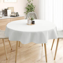Goldea față de masă loneta - albă - rotundă Ø 110 cm Fata de masa