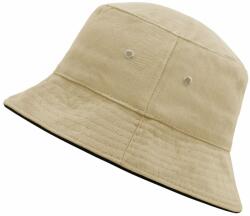 Myrtle Beach Pălărie din bumbac MB012 - Khaki / neagră | S/M (MB012-90339)