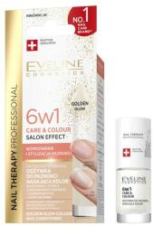 Eveline Cosmetics Ojă cu efect de întărire 6 în 1 - Eveline Cosmetics Nail Therapy Professional Golden Glow