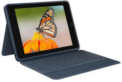 Logitech Rugged Combo 3 for iPad billentyűzet és tok - Classic Blue - Német DE (920-009656) (920-009656)