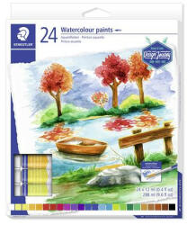 STAEDTLER Akvarell festék, tubusos, STAEDTLER "8880", 24 különböző szín (COTS8880C24)
