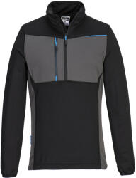 Portwest WX3 félcipzáras polár pulóver (T755BKRM)