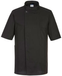 Portwest Surrey rövid ujjú séf kabát (C735BKRXL)