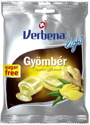 Verbena Light cukormentes gyömbér cukorka 60 g