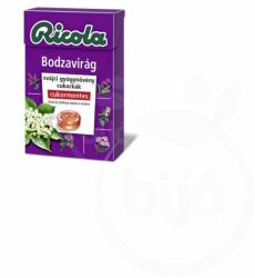 Ricola Cukormentes bodzavirág gyógynövény cukorka 40 g