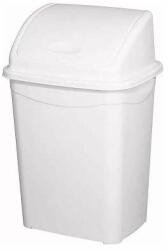 Kuka Coș de gunoi cu capac basculant din plastic de 9 litri alb luxos up115 (UP115)