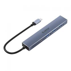 ORICO HUB USB Orico DHY-3U1C-GY, 4x USB 3.2 gen 2, Gray (DHY-3U1C-GY)