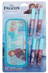 Lip Smacker Disney Frozen Lip Gloss & Pouch Set set cadou Luciu de buze 4 x 6 ml + geantă pentru cosmetice pentru copii