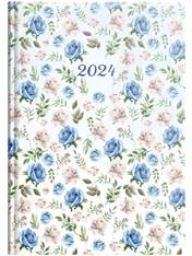 Kalendart Joy 2024-es J015 A5 heti beosztású kék rózsa határidőnapló (24T015J-246)