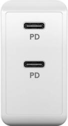 Goobay Dual USB-C PD Fast Charger (36 W) fehér (61758)