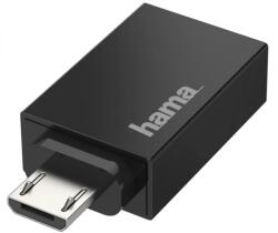 Hama USB Micro USB Átalakító Fekete 3cm 200307 (200307)