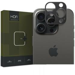 HOFI Folie de protectie Camera spate HOFI ALUCAM PRO+ pentru Apple iPhone 15 Pro Max / 15 Pro, Sticla Securizata, Full Glue, Neagra