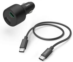 Hama Szivargyújtó töltő adapter USB + Type-C bemenettel 32W (201693)