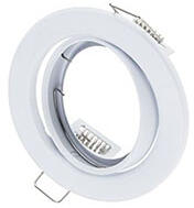 OPTONICA - Olcsó spot lámpatest, kör, billenthető, fehér - kettesével rendelhető (5097)