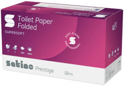WEPA Satino Wepa Prestige hajtogatott toalettpapír cellulóz 3 réteg, 9, 8x21cm, 30x200 lap (W065770)