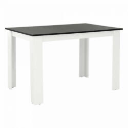  Étkezőasztal, fehér/fekete, 120x80 cm, KRAZ (0000149888)