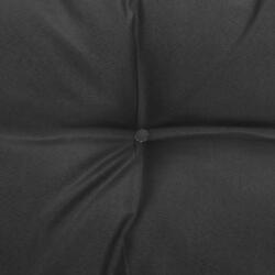 vidaXL Kerti középső kanapé szürke párnákkal, 2db, tömör fenyőfa (805736)