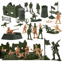Kik Soldați Militari Baza Militară Figuri 114pcs (KX6187) Figurina