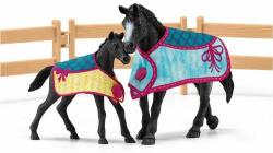 Schleich Horse Club - Cutie de cai cu iapă și mânz (SLH42611) Figurina