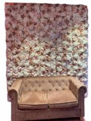  Virágfal, Rózsafal, Fotófal 150×200 cm Krém-Fehér-Rózsaszín (viragfal-150x200-krem)