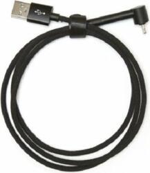 Kikkerland US200-EU Lightning apa - USB-A apa töltőkábel és telefontámasz - Fekete (1, 8m) (US200-EU)