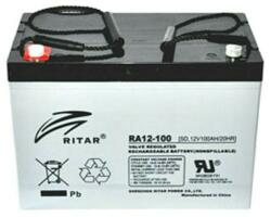 Ritar Акумулаторна батерия Ritar Power RA12-100S, 12V, 100Ah, AGM, F15(M6)/F12(M8)/L4 конектори (RA12-100S)
