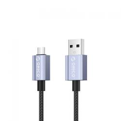 ORICO Cablu de date Orico GQAM-10-BK, USB-A male - Micro USB, 1m, Black (GQAM-10-BK) - flax