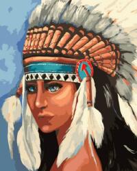 TSvetnoy Set de pictură TSvetnoy - Native American girl Carte de colorat