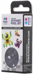 PIXIE CREW Pixeli din silicon Pixie Crew - Alphabet, 200 buc, negru (PXP-25-24)