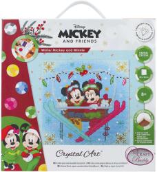 Craft Buddy Goblen cu diamante Craft Вuddy - Mickey și Minnie Mouse, iarna (CBCAK-DNY709M)