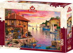 Art Puzzle Puzzle Art Puzzle din 1500 de piese - The Mediterranean Harbour (5374) Puzzle