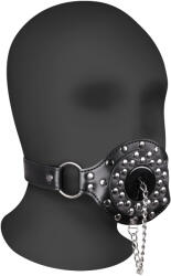 Ouch! Xtreme Open Mouth Gag with Plug Stopper Black